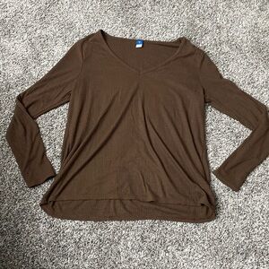 Brown long sleeve Old Navy shirt